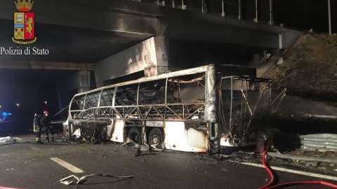 W wypadku węgierskiego autobusu we Włoszech 16 zabitych, 13 ciężko rannych