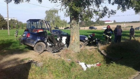 Wypadek w Nowej Wsi koło Golubia-Dobrzynia