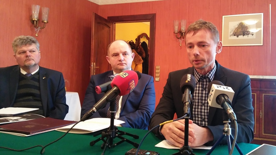 Konferencja prasowa FP Cezary Nelkowski, Piotr Całbecki, Robert Lebioda Fot. M. Jasińska