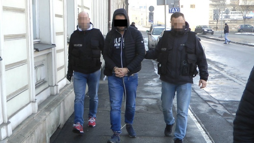 Mężczyznę zatrzymano we wtorek na ulicy w Toruniu. Fot. Policja