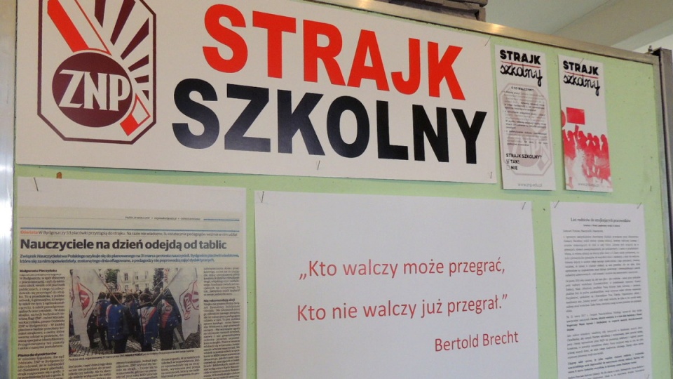 W Bydgoszczy do strajku przystąpili nauczyciele z 46 placówek. Fot. Tatiana Adonis
