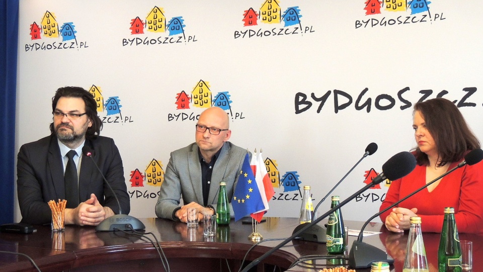 Członkowie Rady ds. Estetyki Miasta Bydgoszczy podczas konferencji prasowej. Fot. Tatiana Adonis