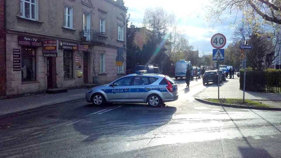 Ulica Podgórna w Toruniu została zamknięta, sprawę będzie badać prokuratura. Fot. Kuba Kopczyński