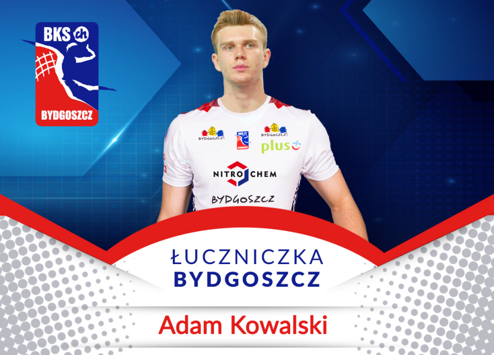 Na zdjęciu Adam Kowalski, nowy libero Łuczniczki Bydgoszcz. Fot. materiały prasowe
