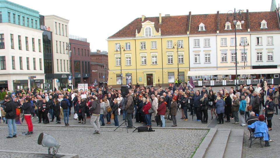 Czarny protest w Bydgoszczy. Fot. Robert Erdmann