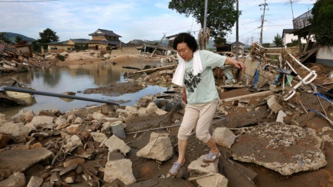 JaponiaPonad 100 ofiar śmiertelnych powodzi i osunięć ziemi