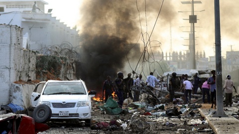 58 śmiertelnych ofiar potrójnego zamachu w Mogadiszu