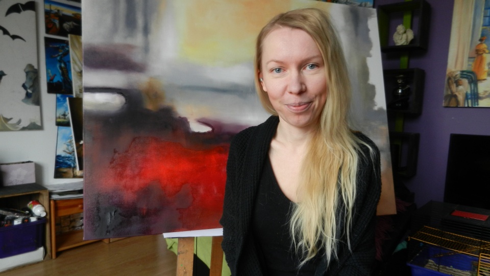 Marta Brodowska, malarka, która pracowała nad filmem "Twój Vincent". Fot. Iwona Muszytowska-Rzeszotek