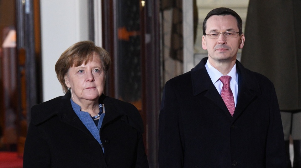 Ostatnie spotkanie Morawiecki-Merkel odbyło się 16 lutego br. w Berlinie. Fot. PAP/Radek Pietruszka