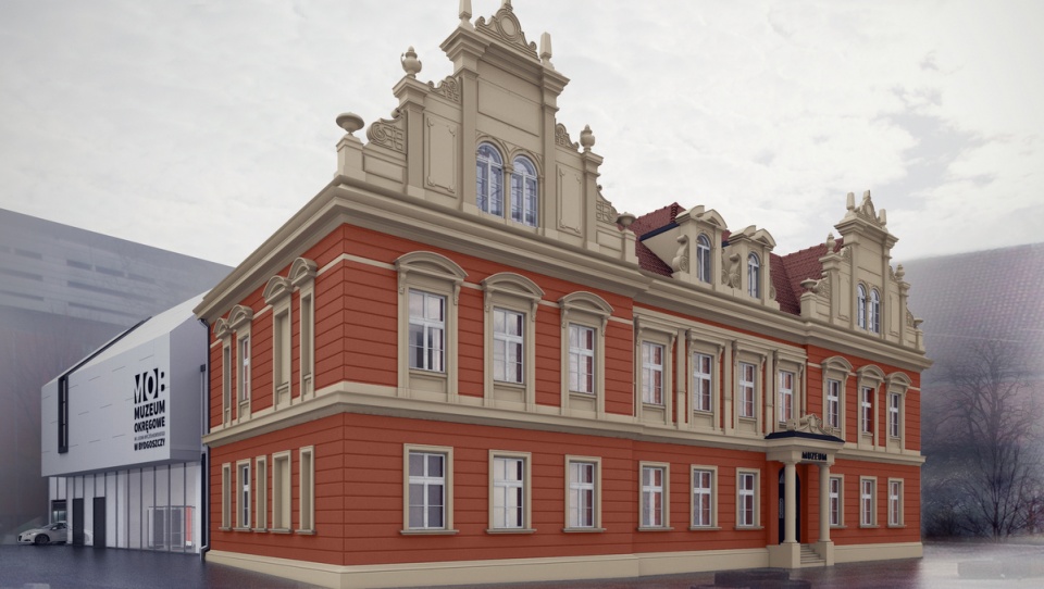 Wizualizacja gmachu przy ul. Gdańskiej 4 po remoncie/fot. Materiały Muzeum Okręgowego