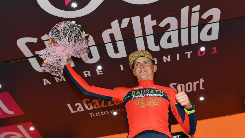 Na zdjęciu Matej Mohoric, triumfator 10. etapu Giro d