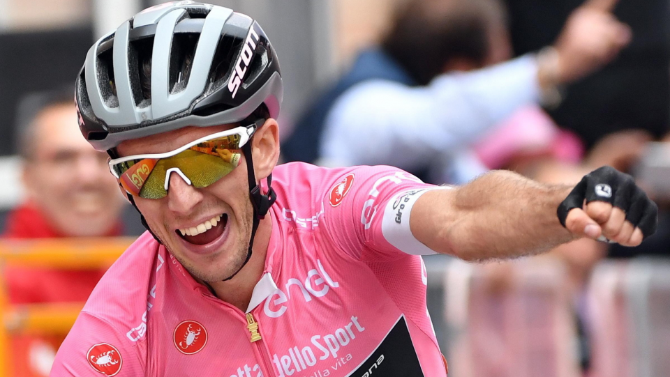 Na zdjęciu Simon Yates, triumfator 11. etapu i lider Giro d