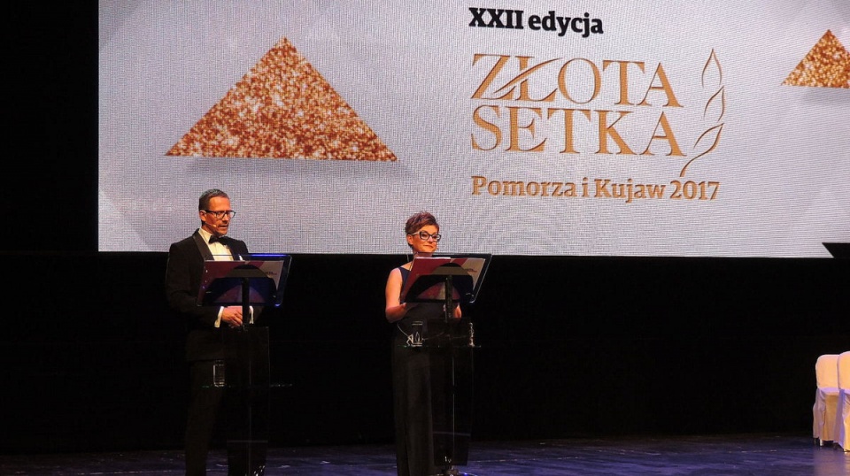 Uroczysta gala plebiscytu "Złota Setka Pomorza i Kujaw" odbyła się w bydgoskiej Operze Nova. Fot. Damian Klich