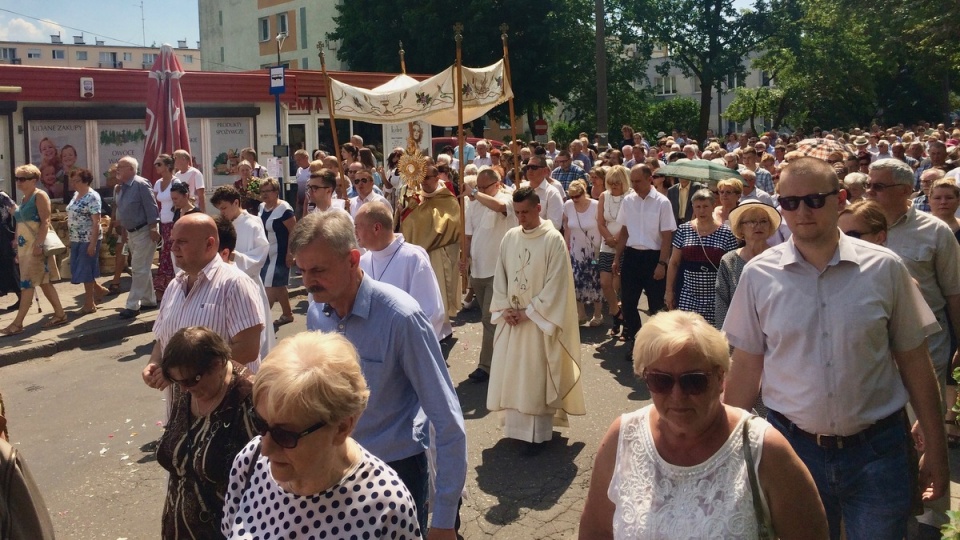 Tłumy bydgoszczan przeszły dziś w procesjach ulicami miasta. Fot. Kamila Zroślak