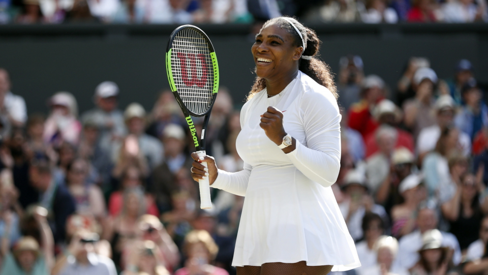 Na zdjęciu Serena Williams, półfinalistka Wimbledonu 2018. Fot. PAP/EPA/NIC BOTHMA