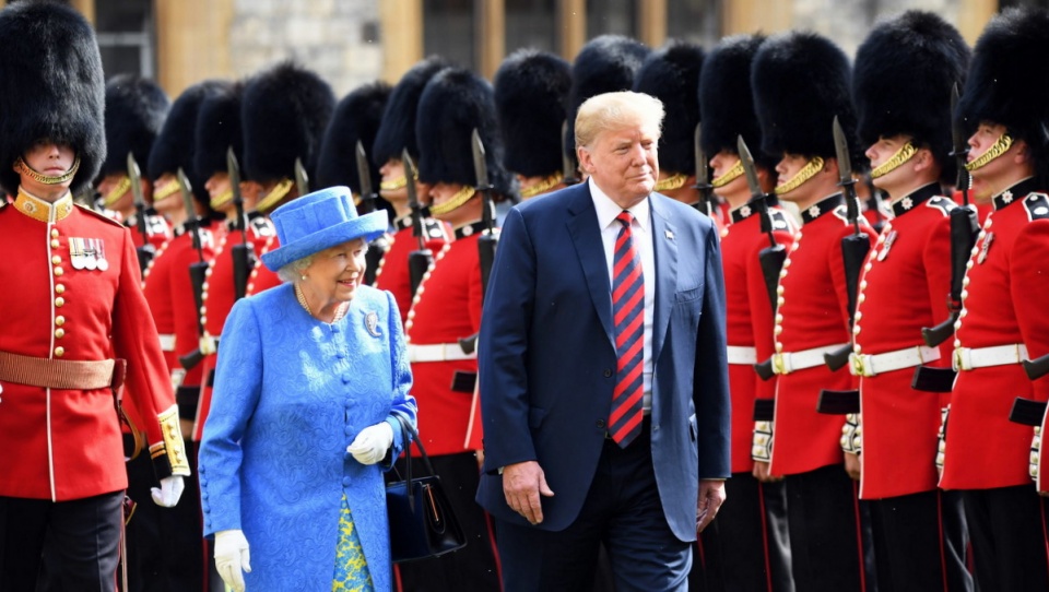 Królowa Elżbieta II przyjęla prezydenta Donalda Trumpa na zamku w Windsorze. Fot. PAP/EPA/SGT PAUL RANDALL RLC/BRITISH MINISTRY OF DEFENCE/HANDOUT