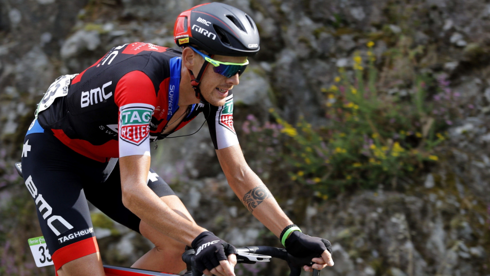 Na zdjęciu Alessandro De Marchi, triumfator 11. etapu Vuelta a Espana 2018. Fot. PAP/EPA/MANUEL BRUQUE