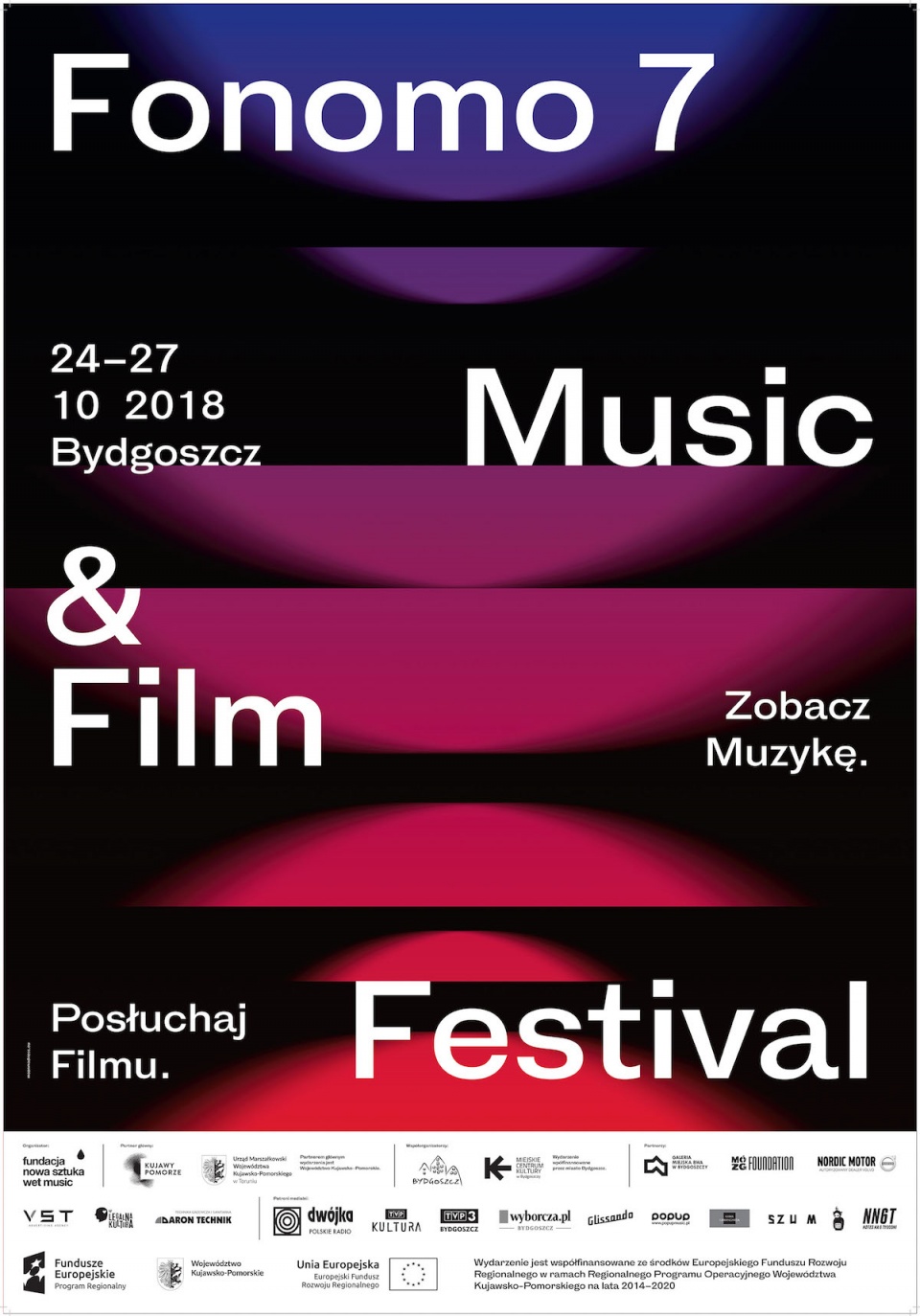 Plakat Fonomo Festiwal 2018.