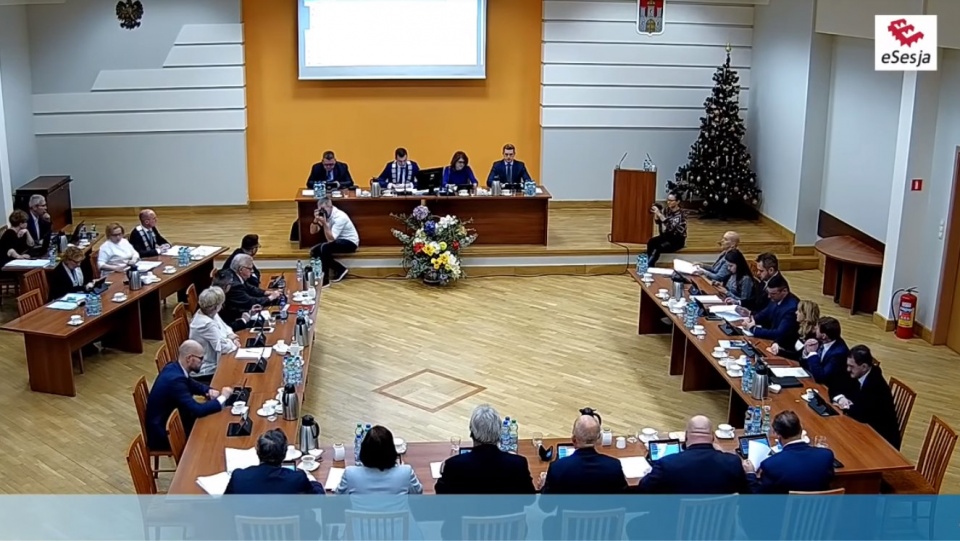 IV Sesja Rady Miasta we Włocławku VIII kadencji. Fot. Zrzut ekranu/www.youtube.com/Urząd Miasta Włocławek