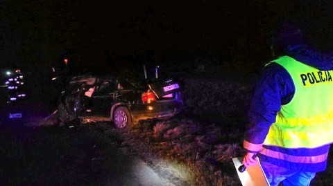 Policja zatrzymała kierowcę zbiegłego z miejsca wypadku koło Świecia