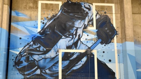 Lodowisko jak malowane Artyści ozdobili ściany miejskiej ślizgawki