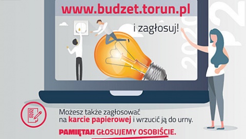Projekty zgłoszone, czas na wybór Głosowanie w Toruńskim Budżecie Obywatelskim