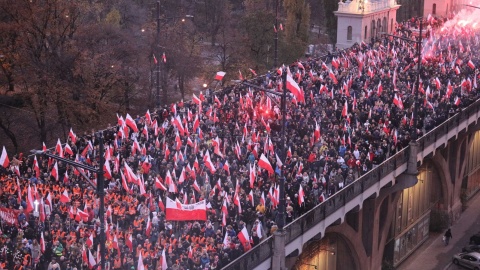 Policja: Podczas Marszu Niepodległości w Warszawie było spokojnie