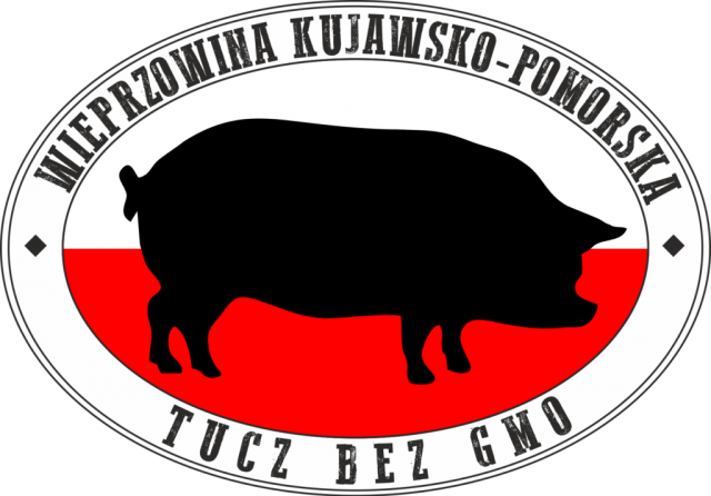 Czarna świnka na biało-czerwonym. Jedz regionalną wieprzowinę bez GMO