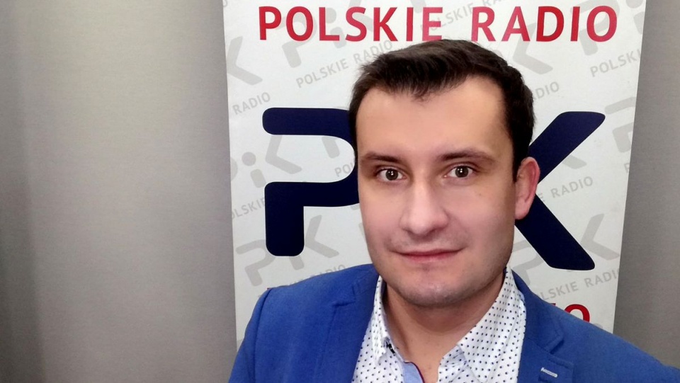 Politog Paweł Machalski był gościem porannej "Rozmowy dnia" w Polskim Radiu PiK. Fot. Michał Zaręba
