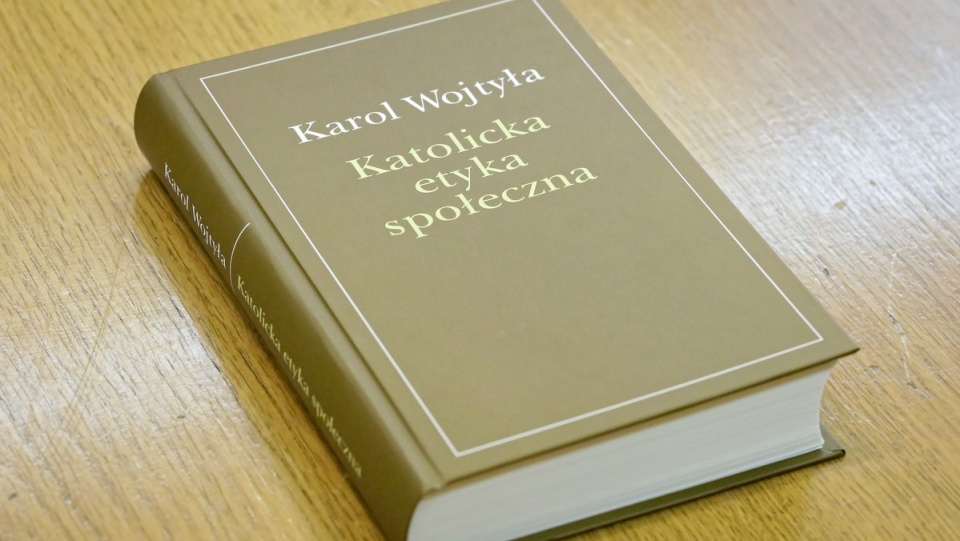 Prezentacja niepublikowanego tekstu Karola Wojtyły "Katolicka etyka społeczna". Fot. PAP/Paweł Supernak
