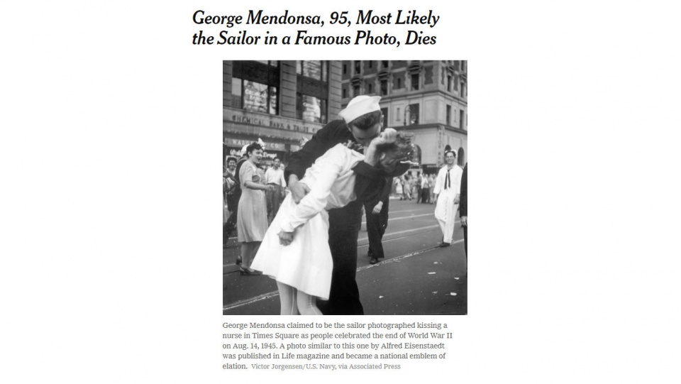 Źrodło: https://www.nytimes.com/2019/02/18/obituaries/george-mendonsa-dead.html