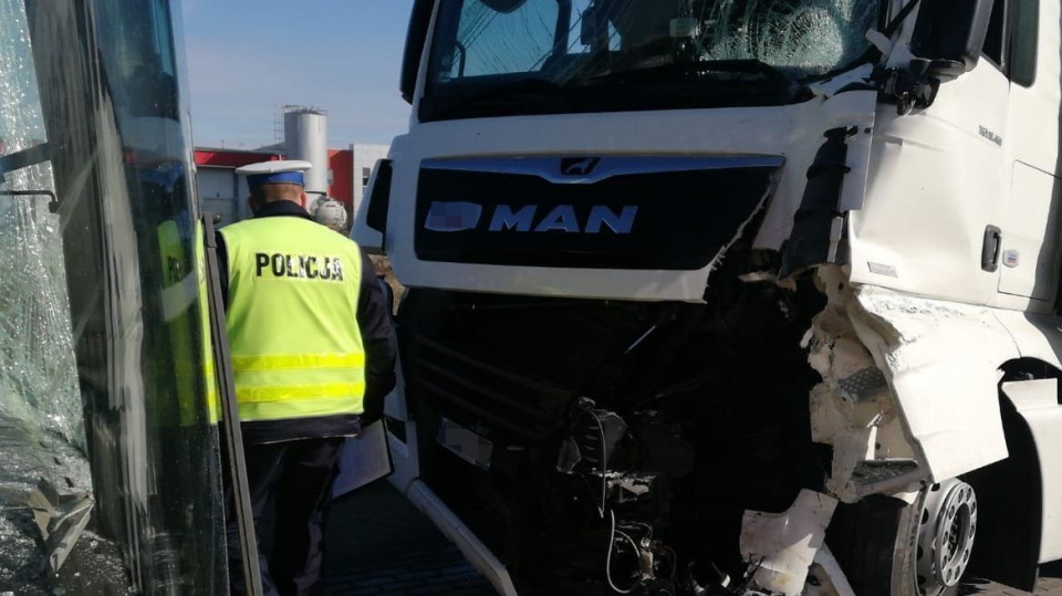 Wypadek na ulicy Magazynowej w Grudziądzu/fot. materiały policji