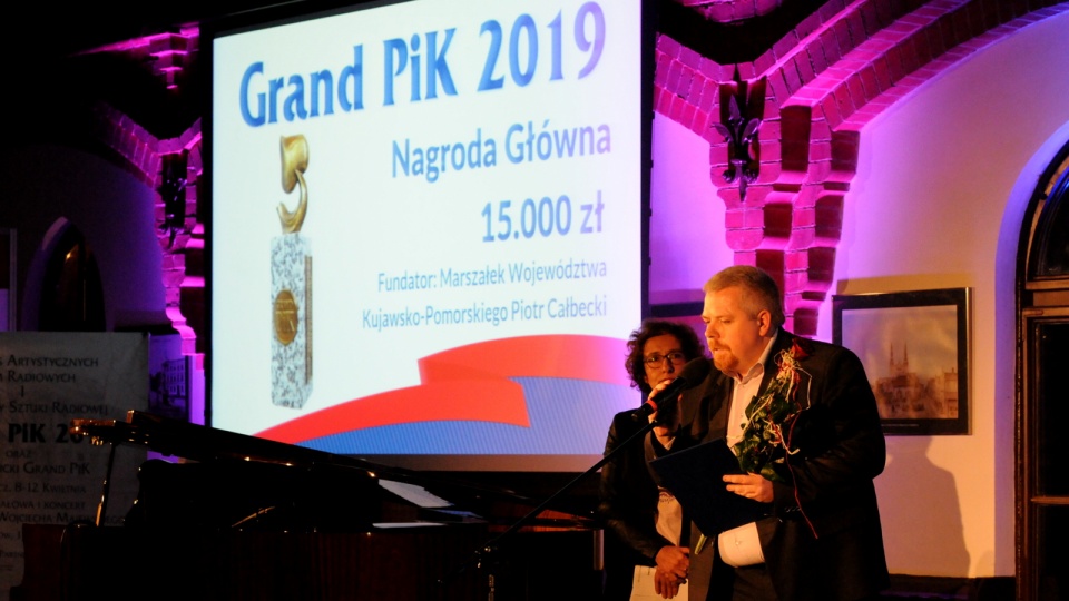 Statuetka Grand PiK 2019 trafiła do Michała Słobodziana z Polskiego Radia PiK