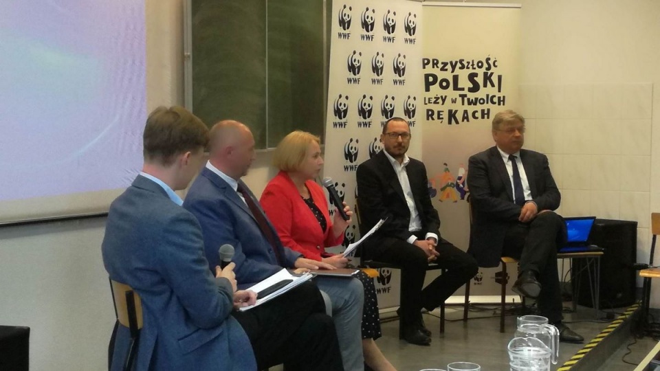 W dyskusji na UKW wzięło udział czworo kandydatów do Europarlamentu/fot. Monika Siwak-Waloszewska
