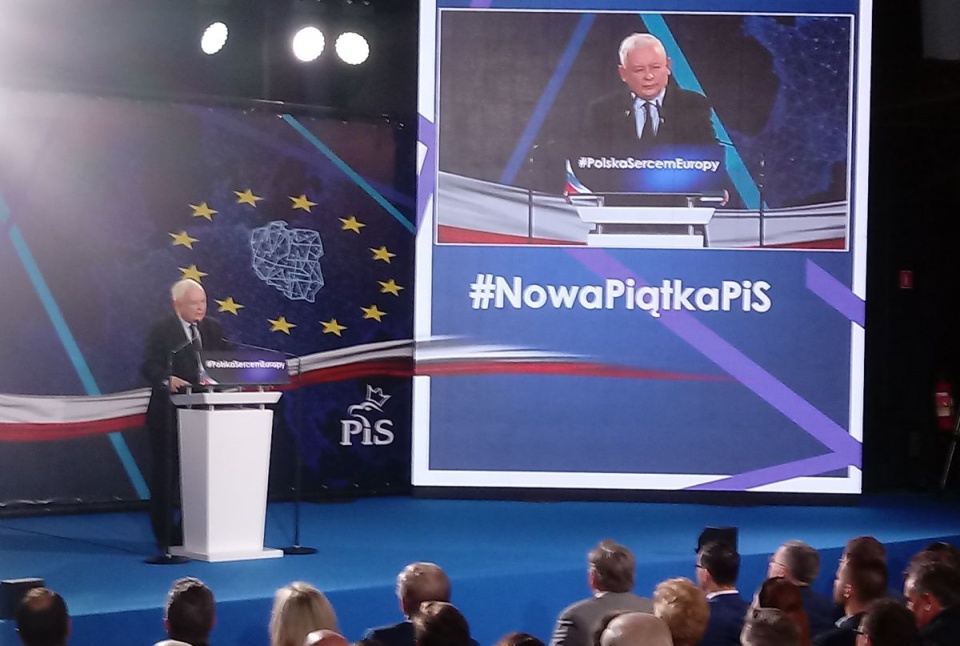 Jarosław Kaczyński podczas konwecji PiS w Bydgoszczy/fot. Marcin Kupczyk