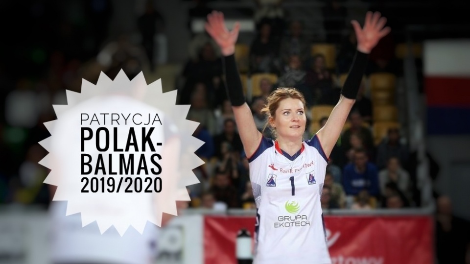 Na zdjęciu Patrycja Bolmak-Palmas, która w sezonie 2019/2019 nadal będzie siatkarką Banku Pocztowego Pałacu Bydgoszcz. Fot. materiały prasowe klubu