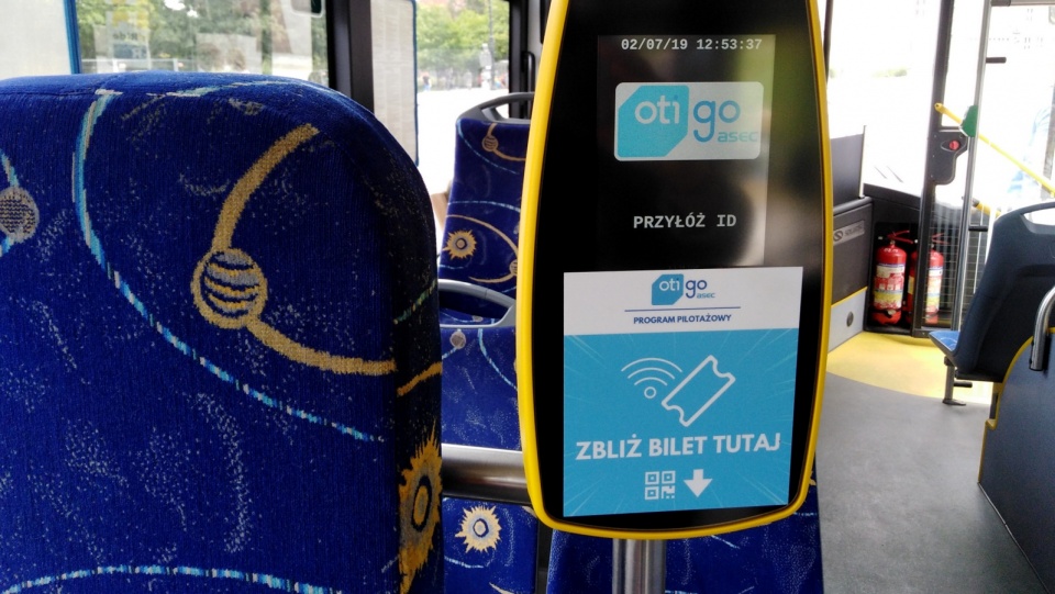 Do końca września podróżujący autobusami linii nr 10, 12, 14, 20 i 28 będą mogli korzystać z systemu OTI GO. Fot. Monika Kaczyńska