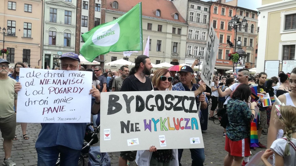 Demonstracja „Toruń Wolny Od Nienawiści”. Fot. Michał Zaręba