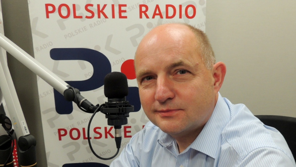 Marszałek Piotr Całbecki w studio PR PiK./fot. Archiwum