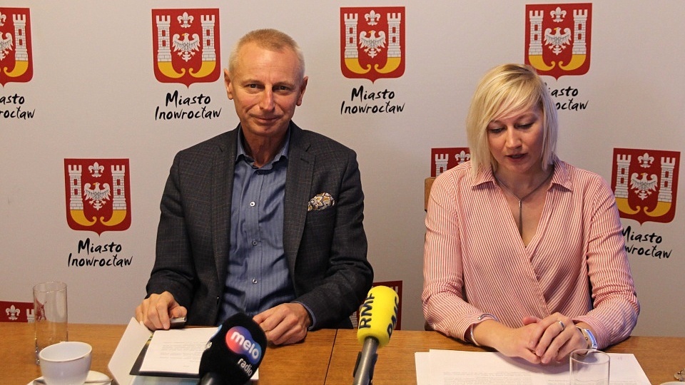 Prezydent Inowrocławia Ryszard Brejza i Adriana Herrmann. Fot. www.inowroclaw.pl