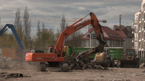 Dobiega końca rozbiórka fabryki Makrum na Osiedlu Leśnym./fot. Janusz Wiertel