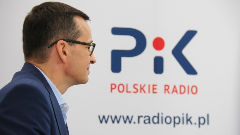 Premier Mateusz Morawiecki w Polskim Radiu PiK. Fot. Polskie Radio PiK