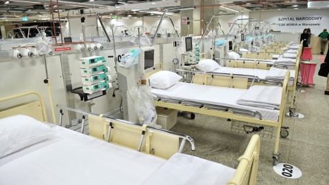 Szpital tymczasowy na Stadionie Narodowym gotowy na przyjęcie pacjentów