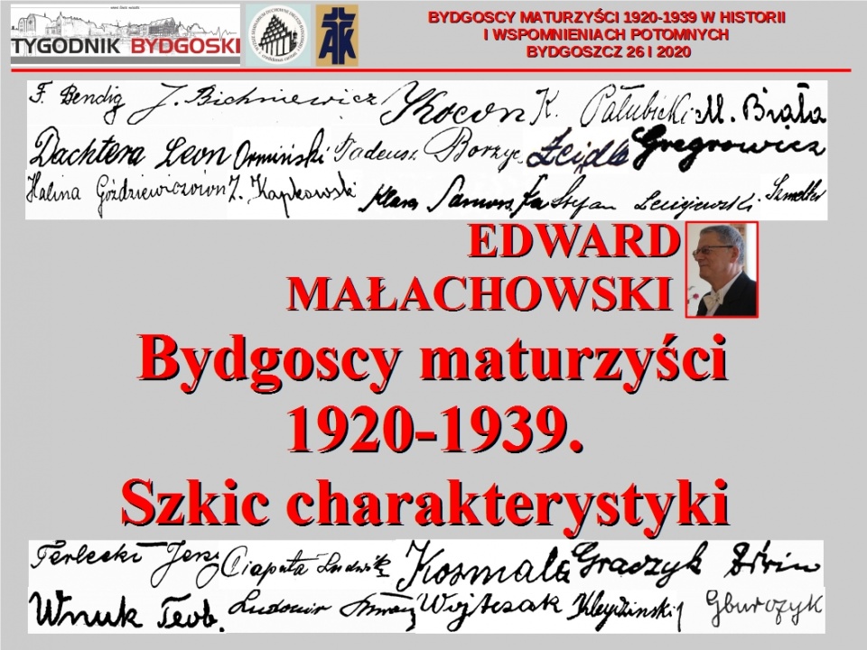 Spotkanie Bydgoscy maturzyści 1920-1939