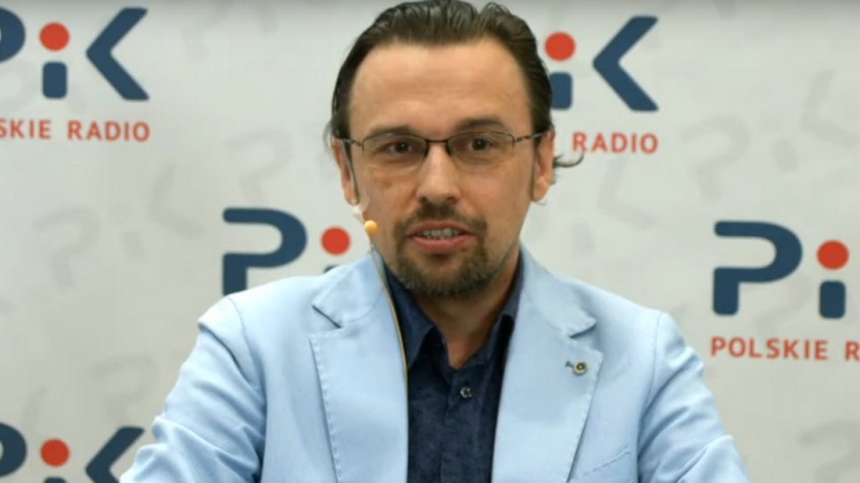 Prof. Radosław Sajna w studiu Polskiego Radia PiK