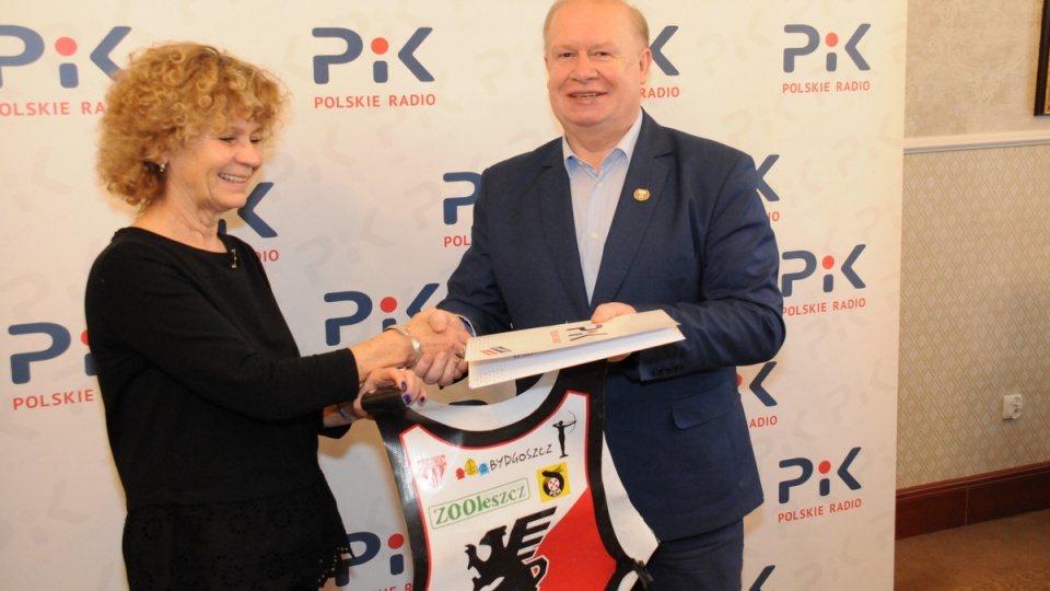 Prezes PR PiK Jolanta Kuligowska Roszak i właściciel klubu Polonia Jerzy Kanclerz/fot. Tomasz Kaźmierski