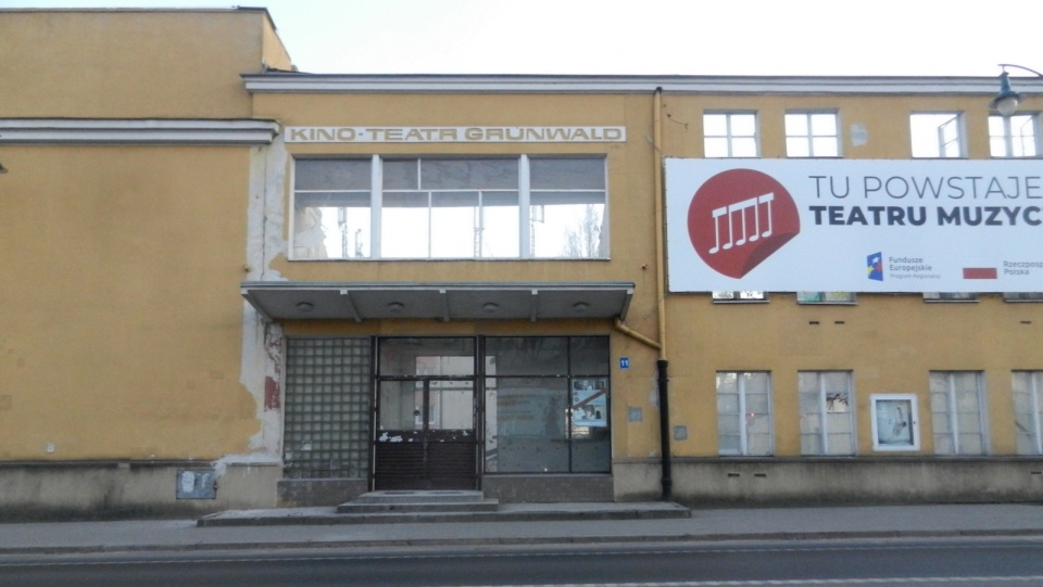Prace przy kinoteatrze Grunwald w Toruniu. Fot. Iwona Muszytowska-Rzeszotek