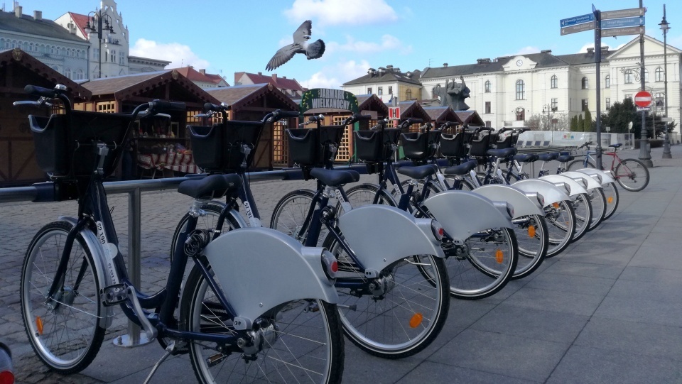 W Bydgoszczy od środy ponownie będzie można korzystać z rowerów miejskich, które od 1 kwietnia były niedostępne w związku z wprowadzonymi ograniczeniami z powodu epidemii. Fot. Archiwum