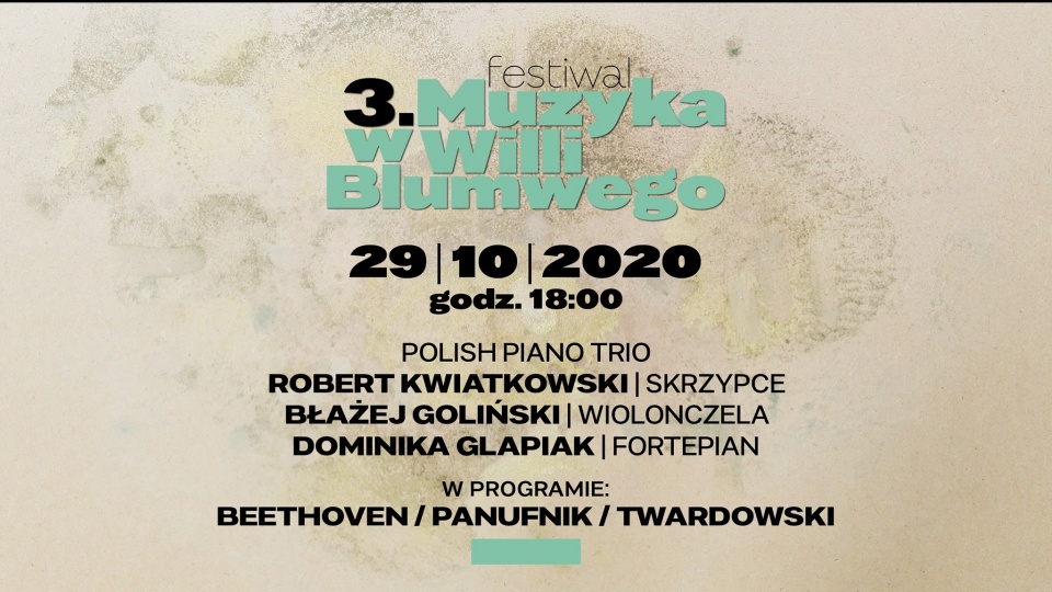 Festiwal Muzyka w willi Blumwego Fot. Plakat