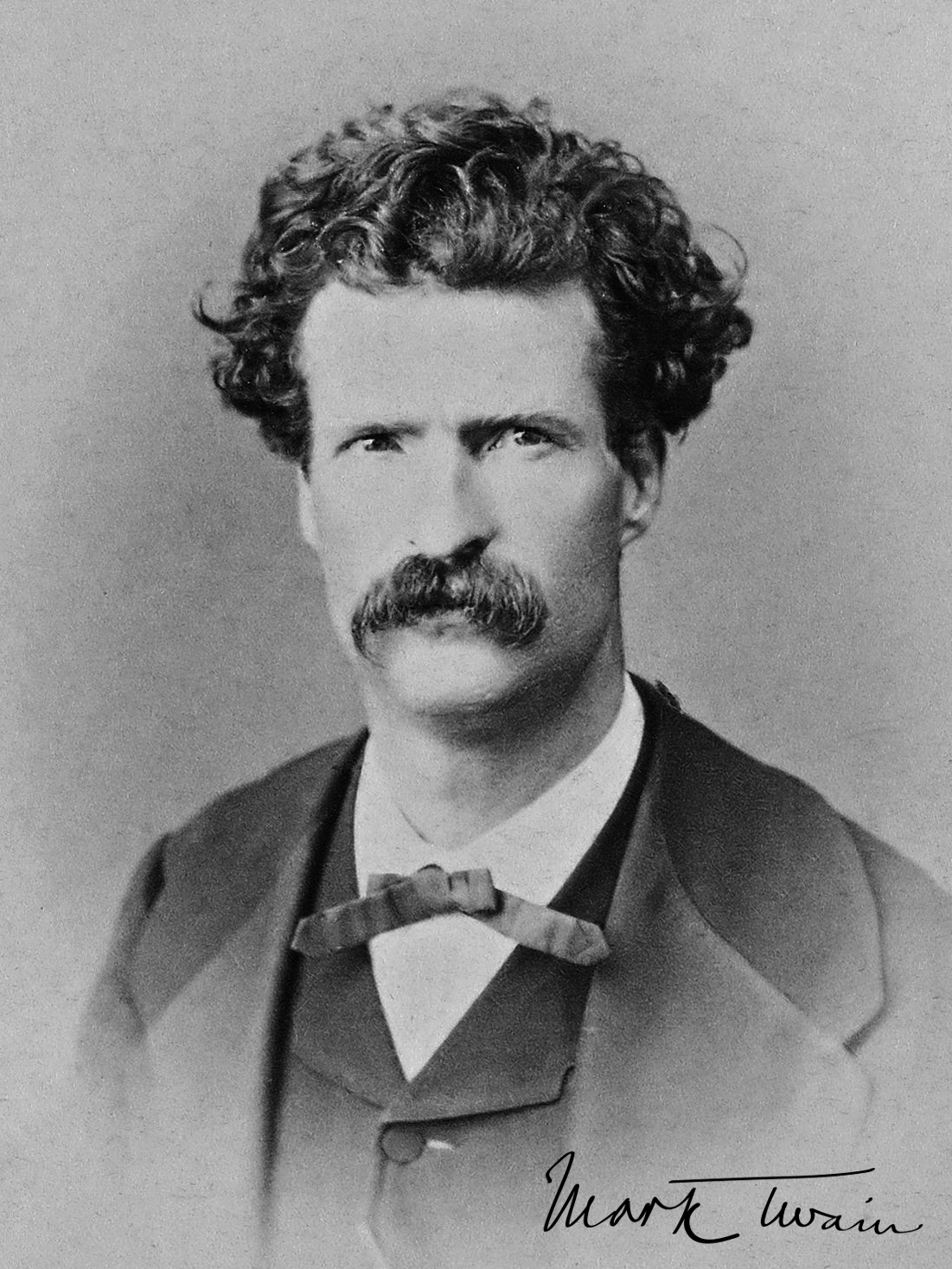 Mark Twain. Fot. Abdullah Frères/pl.wikipedia.org